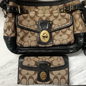Matching Coach purse and wallet